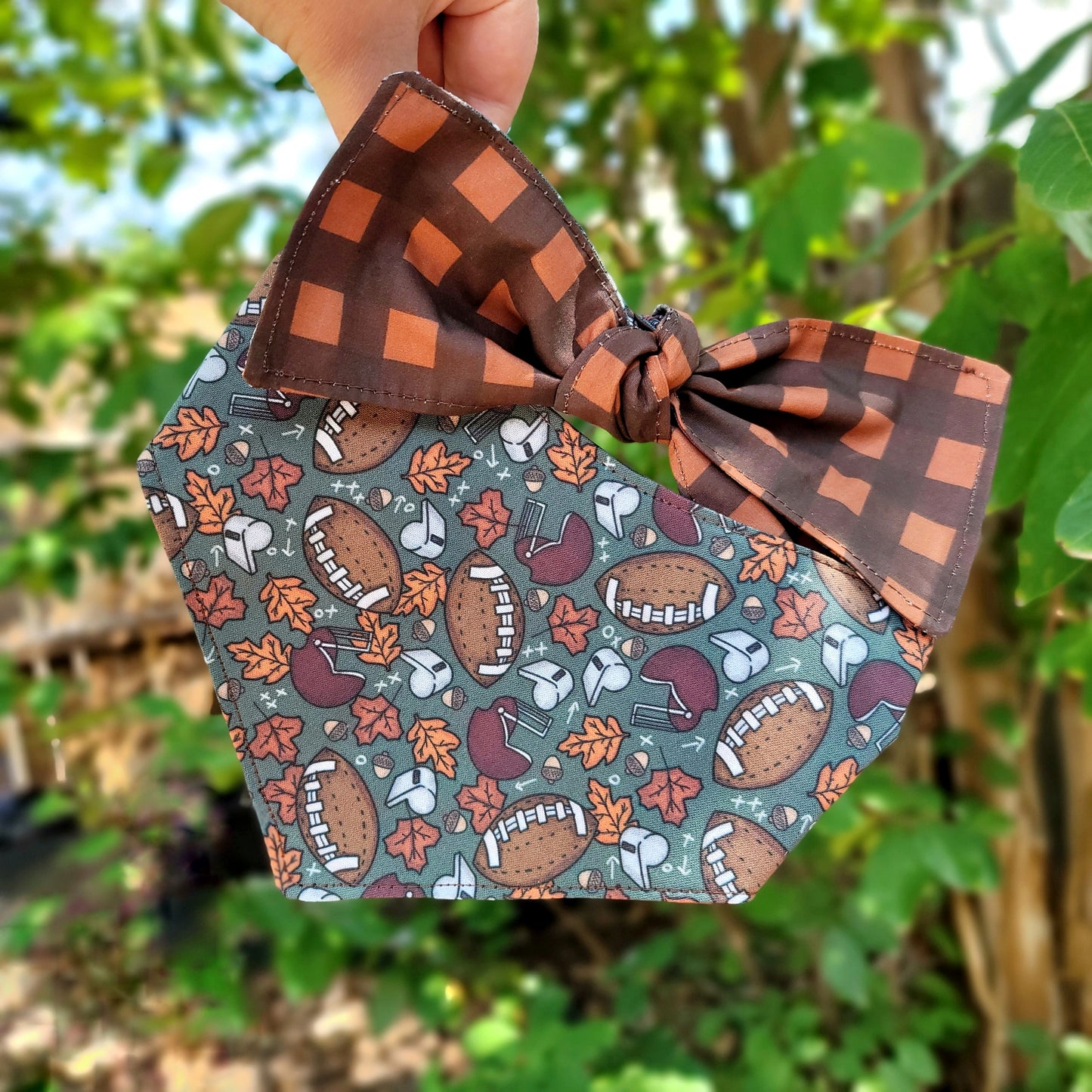 Fall Ball Dog Bandana With or Without Trim