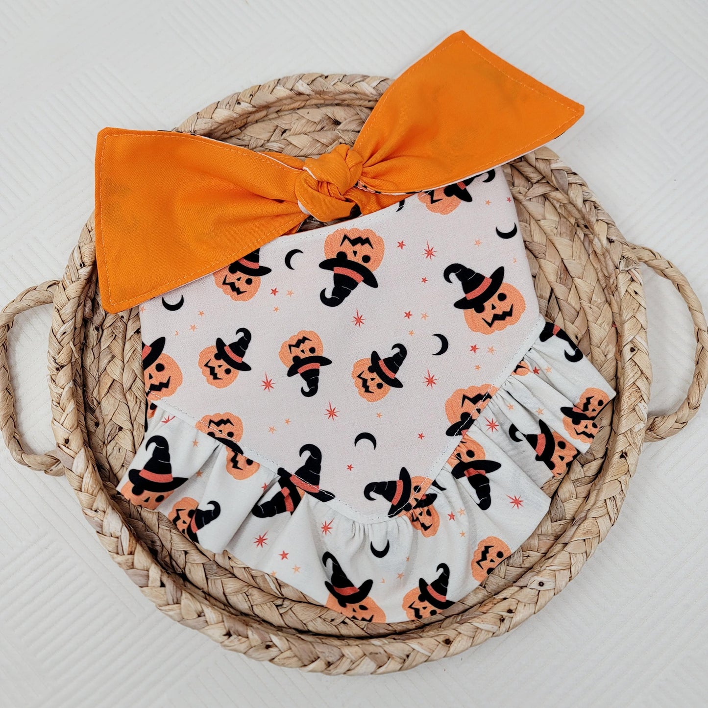 Wicked Cute Dog Bandana With or Without Ruffle Trim