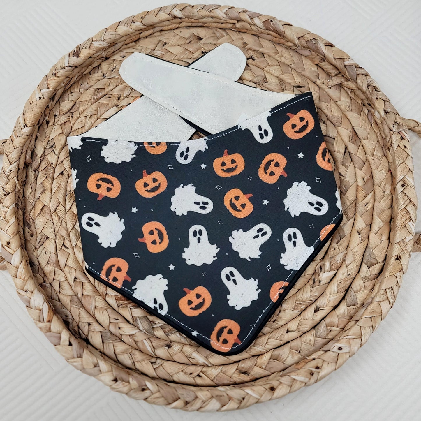 Haunt Mess Halloween Dog Bandana With or Without Ruffle Trim