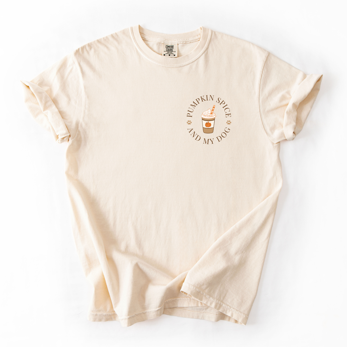 Pumpkin Spice and My Dog Comfort Colors Graphic Tee