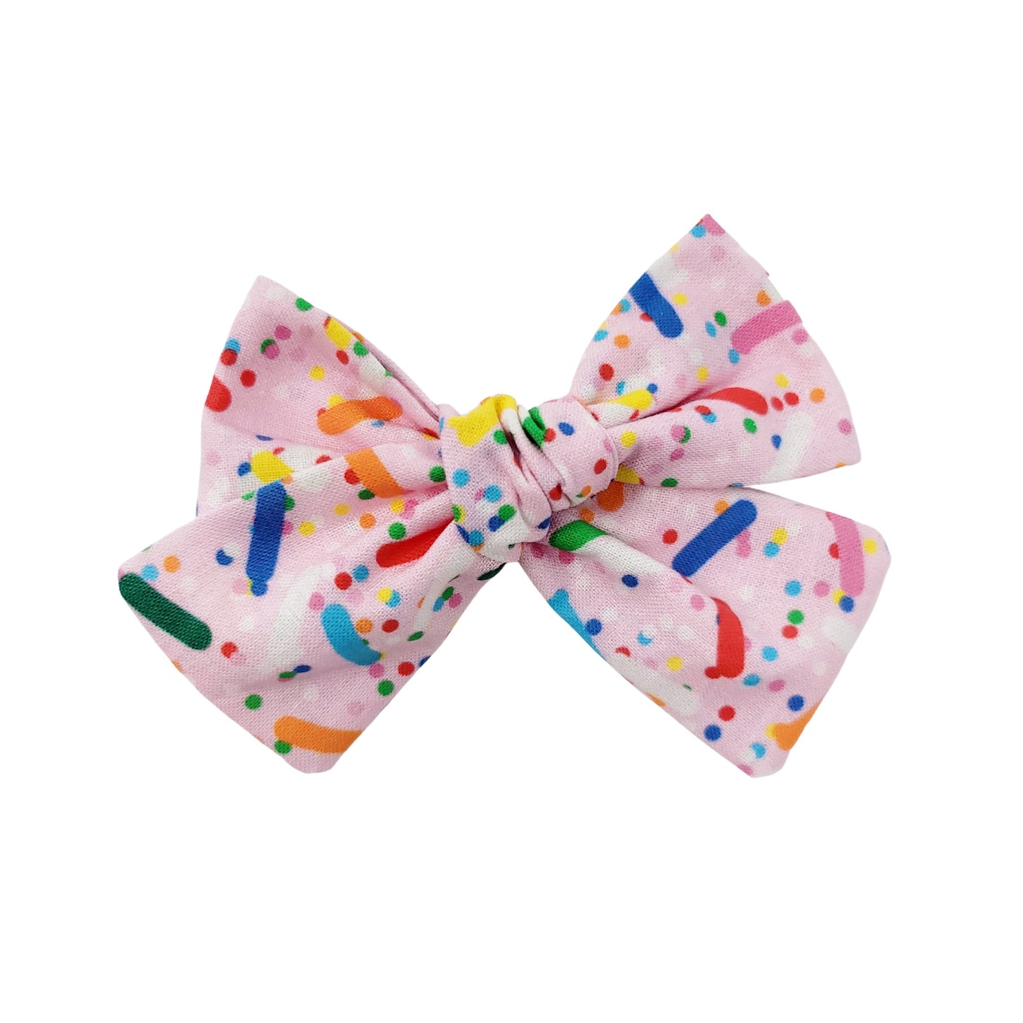 Pink Sprinkle Birthday Hair Bow
