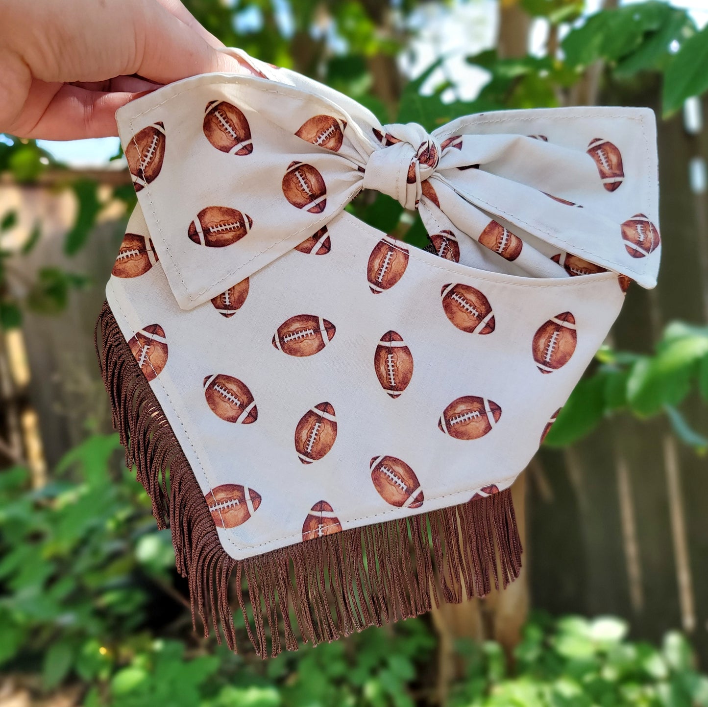 Vintage Football Dog Bandana With or Without Trim