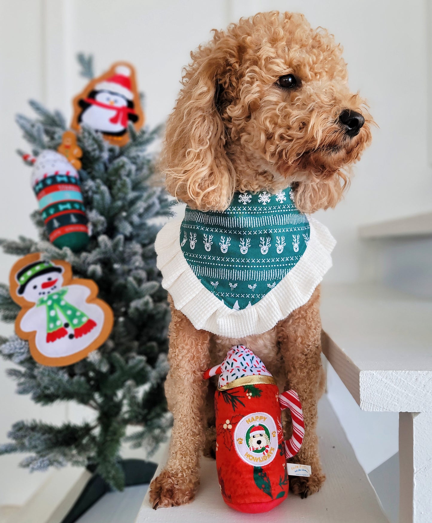 Howliday Cheer Mug Christmas Dog Toy