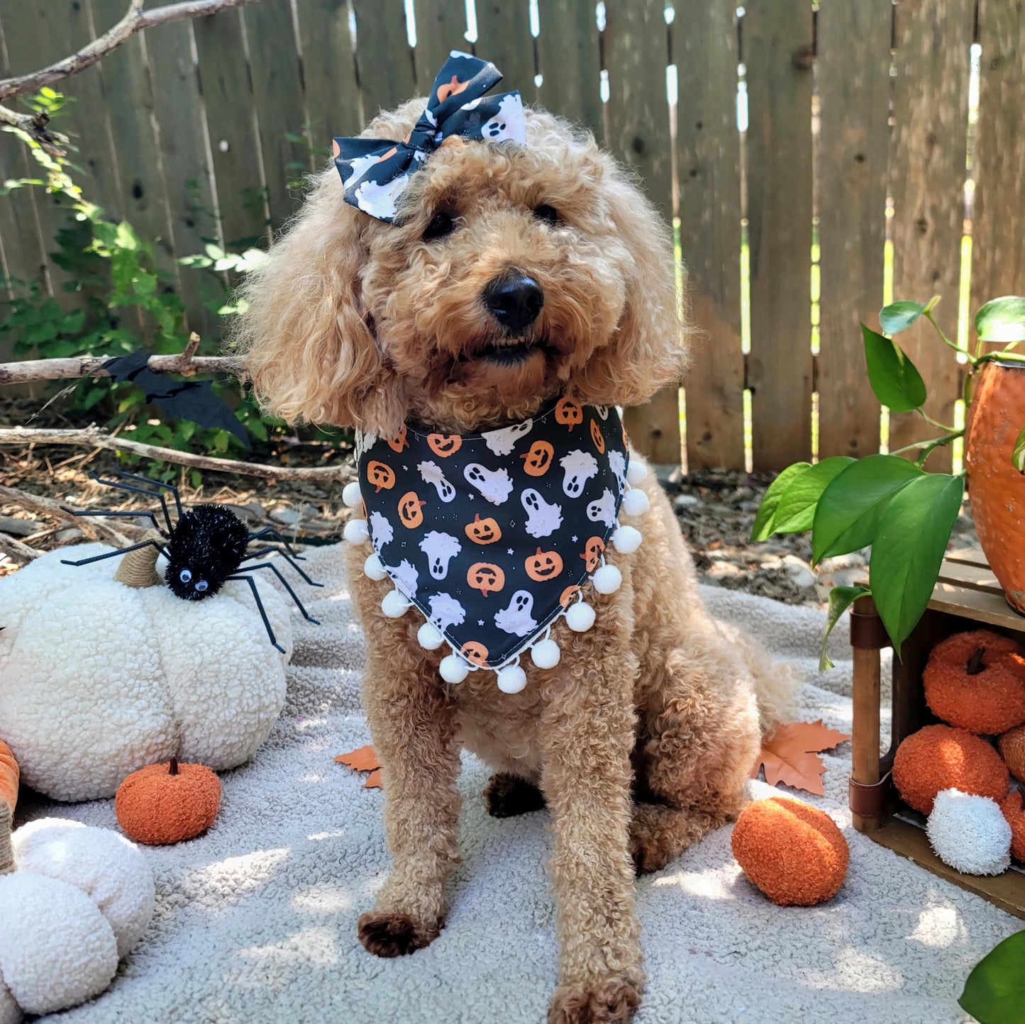 Ghosts and Jack-o-Lanterns Saylor Hair Bow