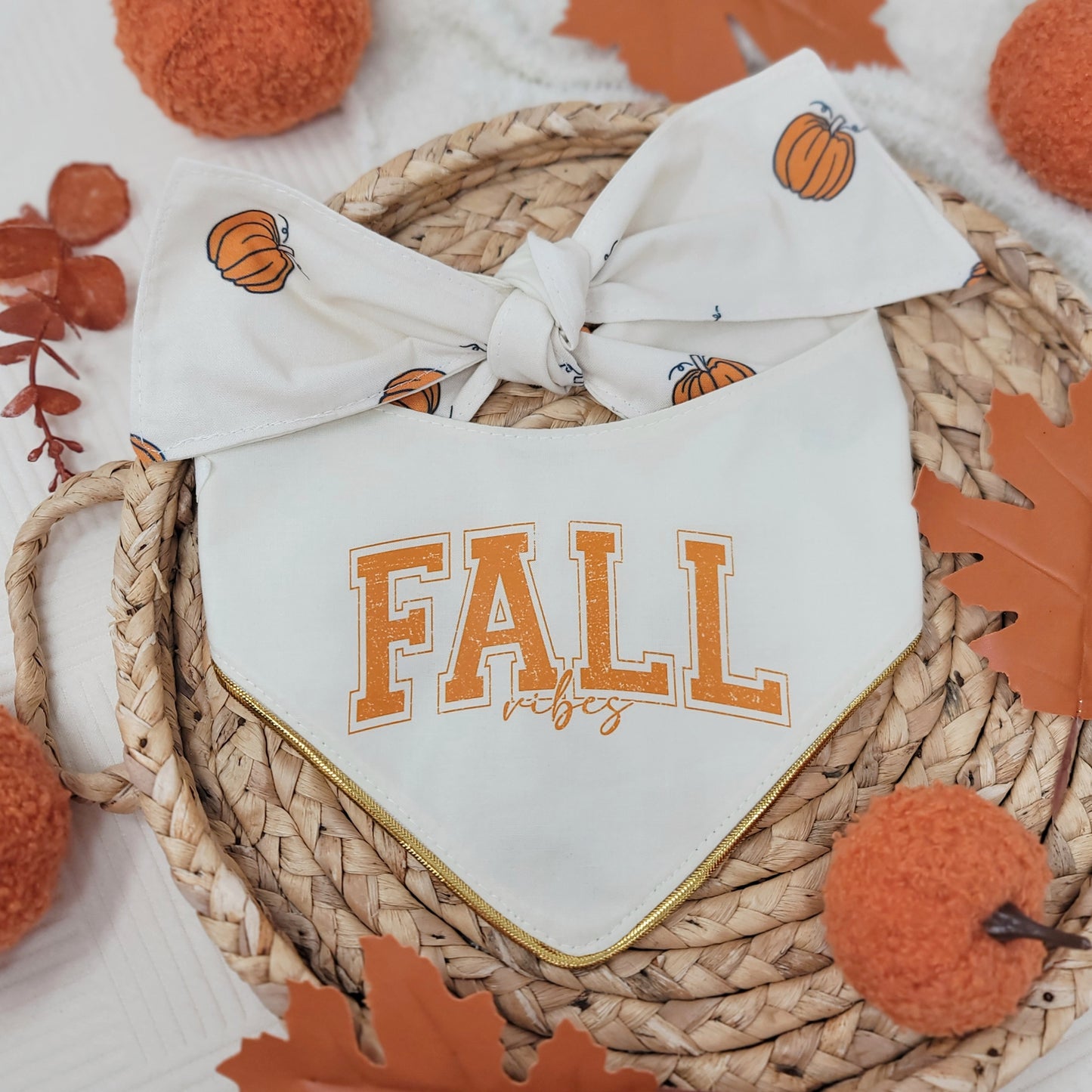 Varsity Fall Vibes Dog Bandana