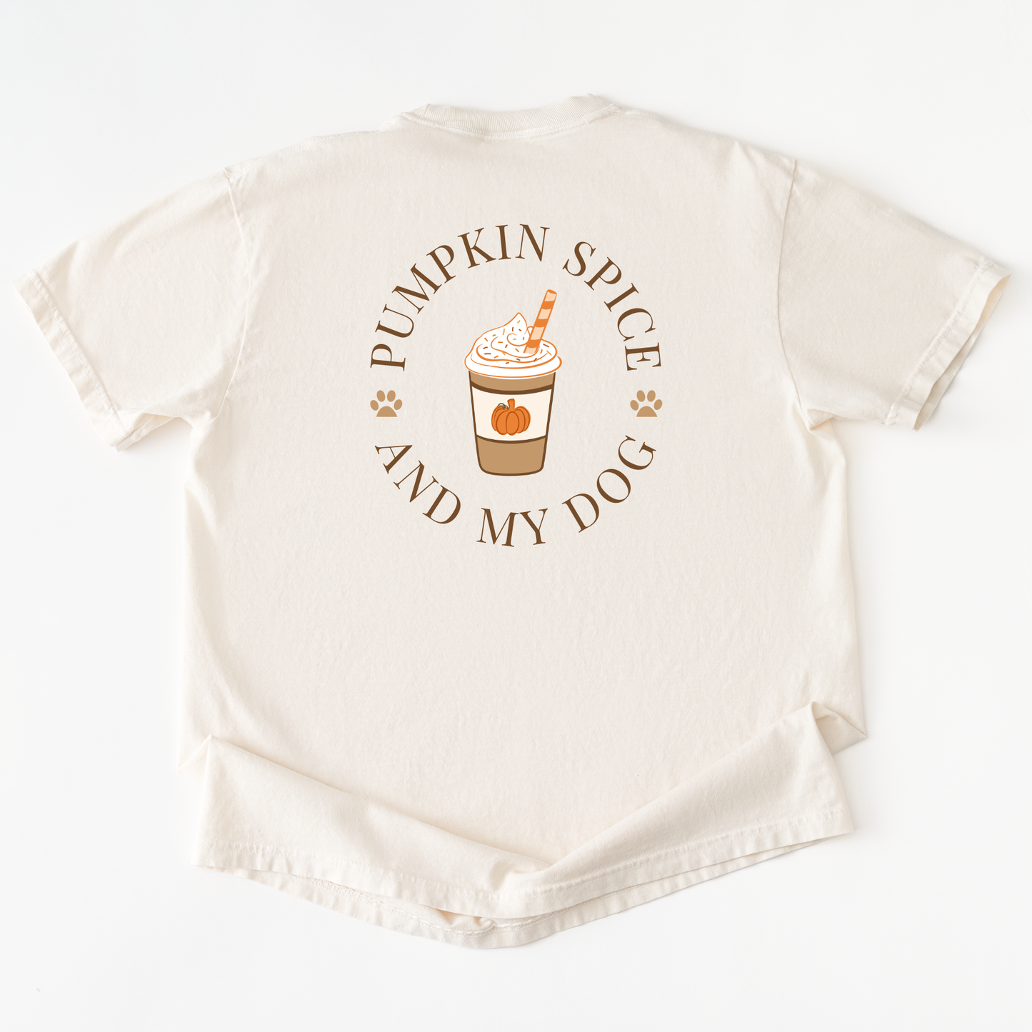 Pumpkin Spice and My Dog Comfort Colors Graphic Tee