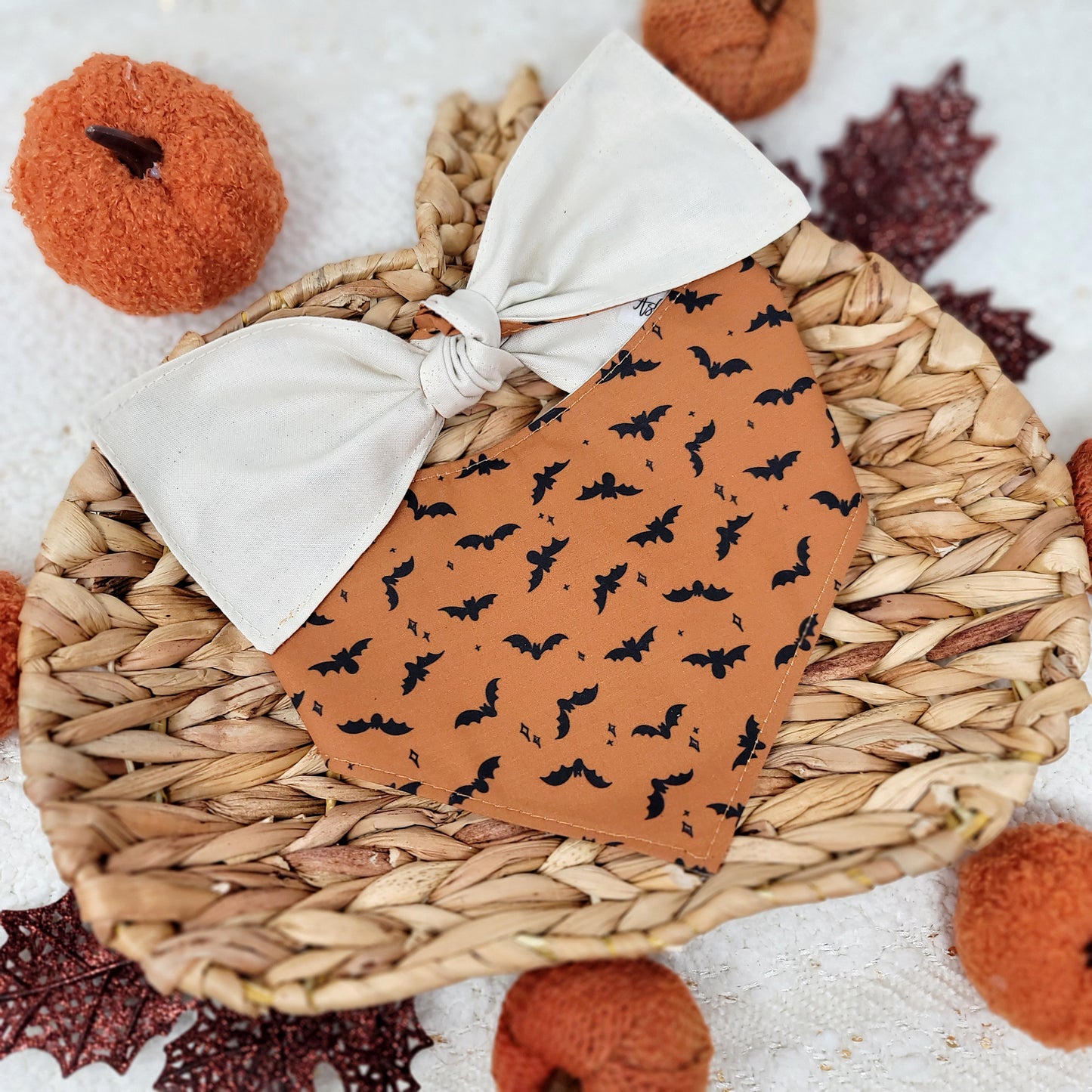 Boot Scootin' Spooky Reversible Dog Bandana With or Without Trim