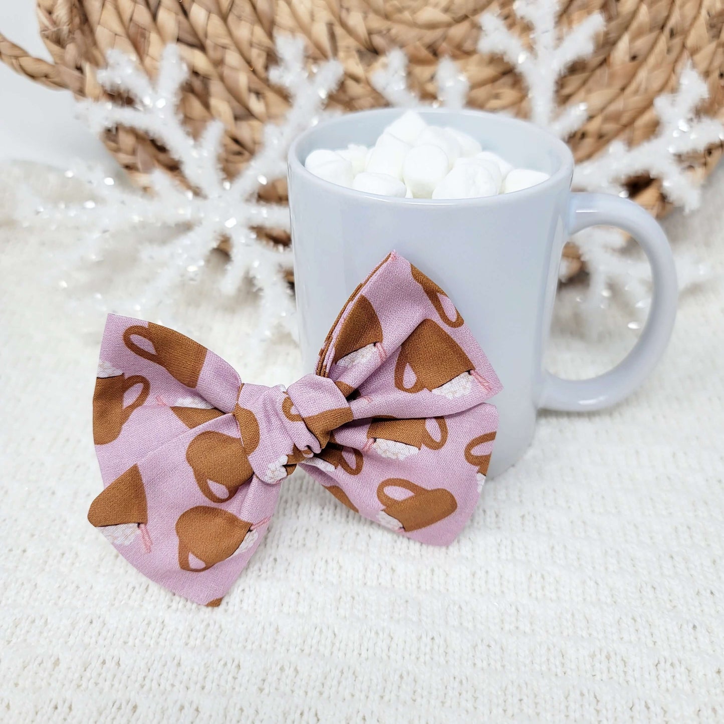 Hot Cocoa Sailor Hair Bow
