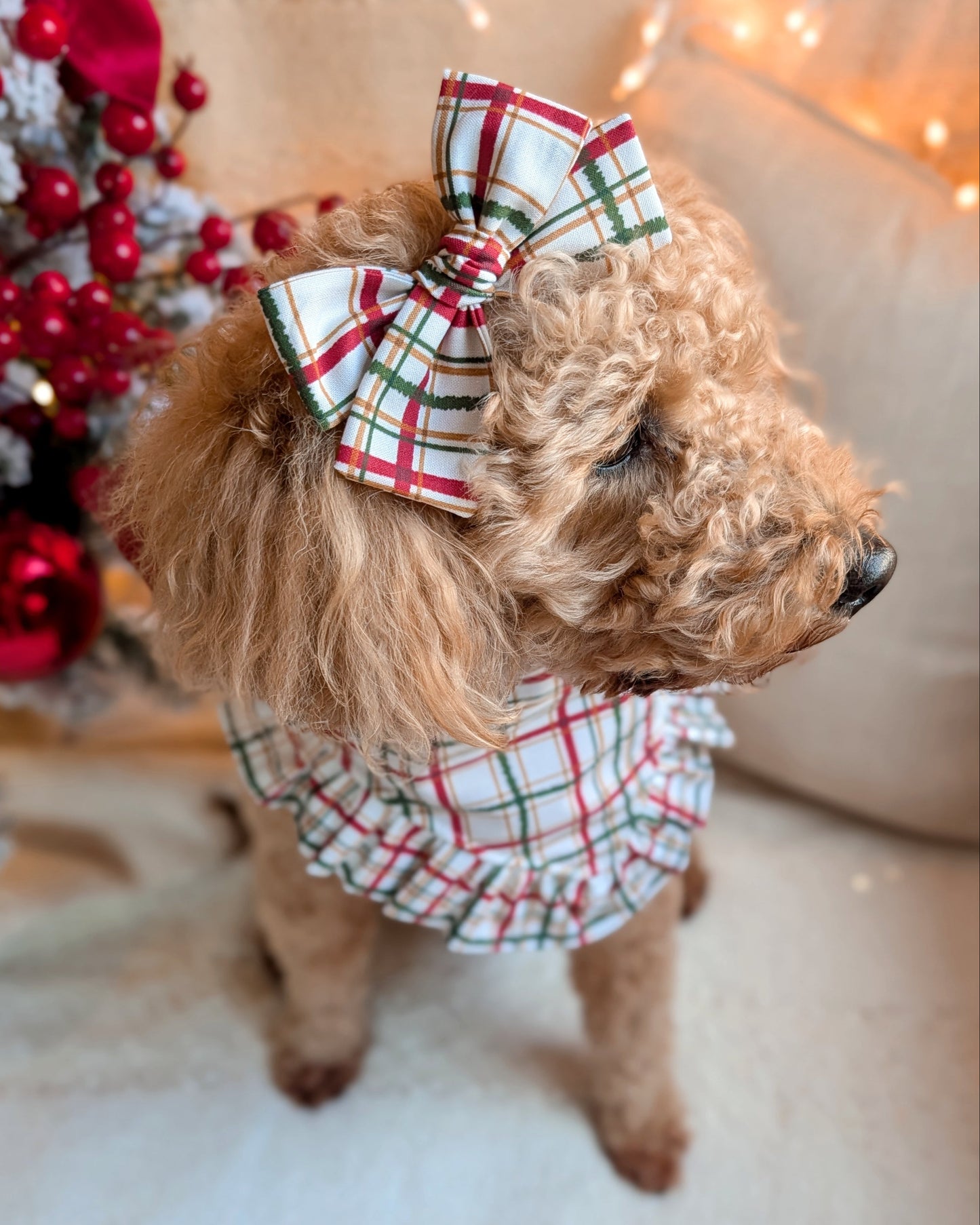 Christmas Plaid Saylor Hair Bow