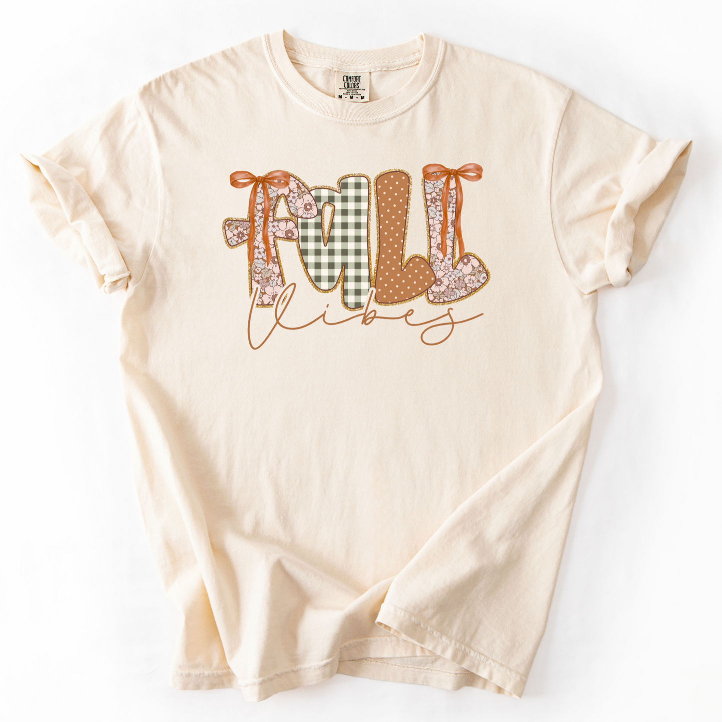 Preppy Fall Vibes Comfort Colors Graphic Tee