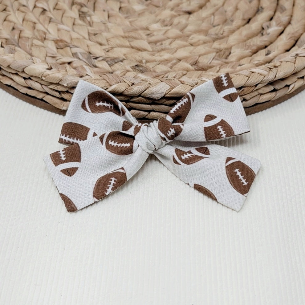 Football Hair Bow