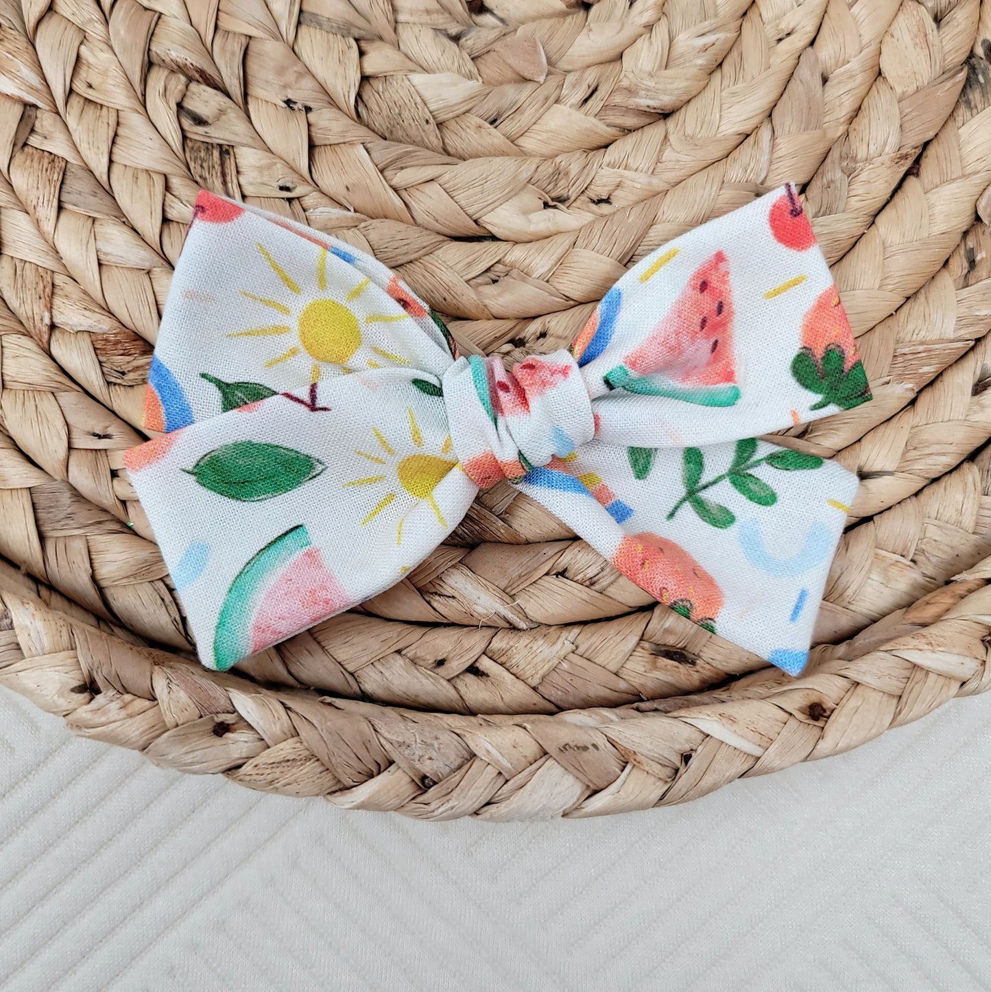 Mixed Fruits Sailor Hair Bow