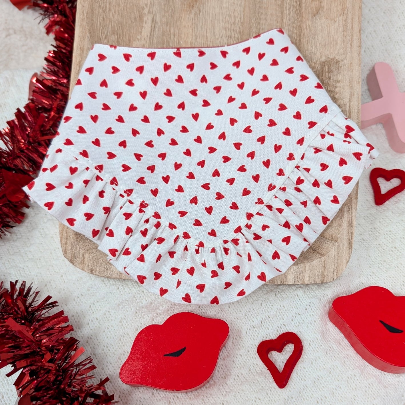 Hugs and Kisses Dog Bandana