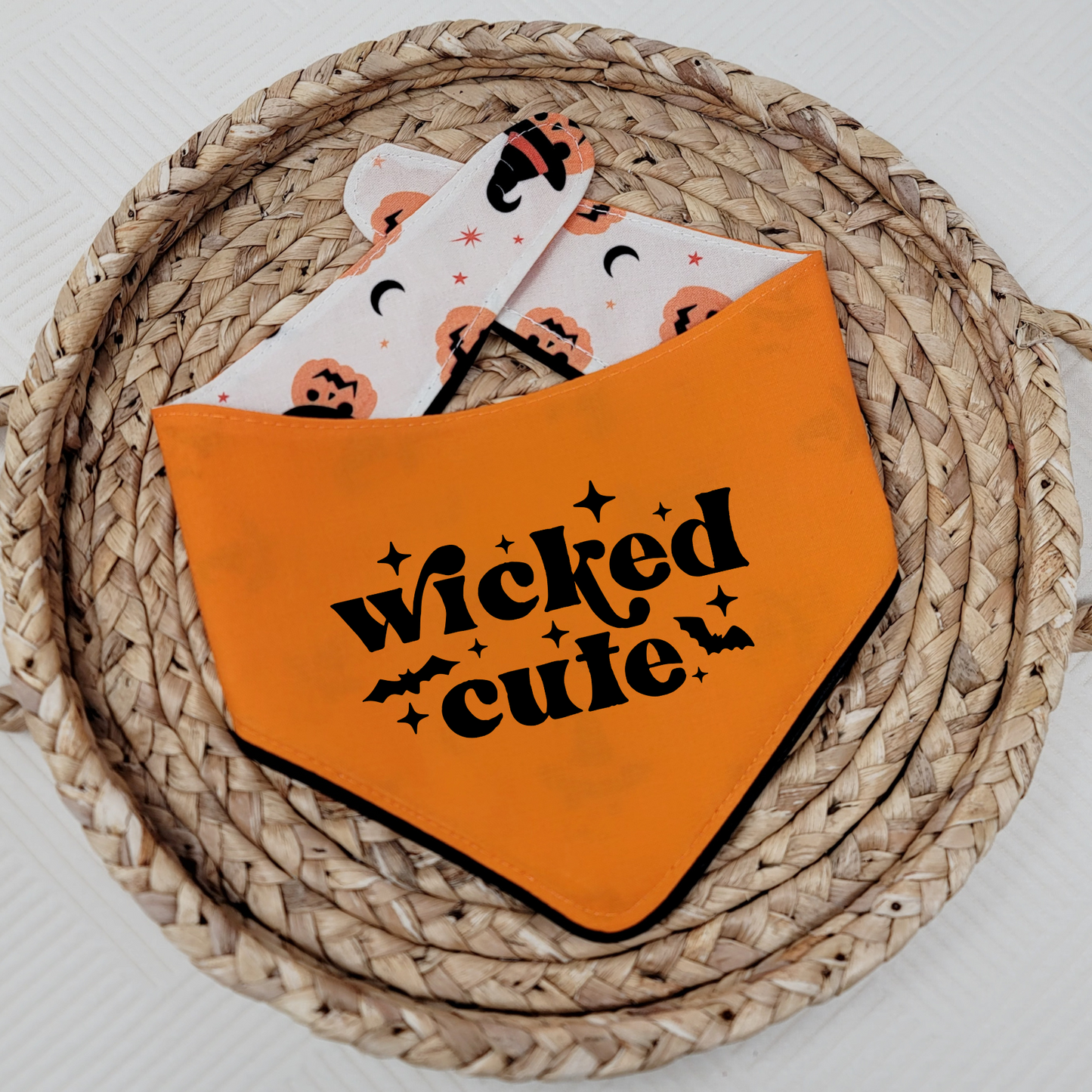 Wicked Cute Dog Bandana With or Without Ruffle Trim