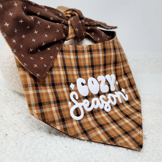 Cozy Season White Puff Vinyl Text Add On