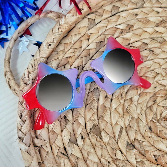 Star Shaped Patriotic Sunglasses