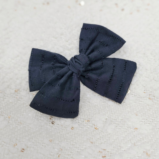 Black Textured Hair Bow