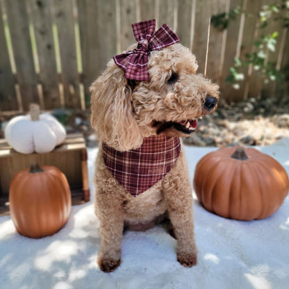 Fall Plaid Hair Bow