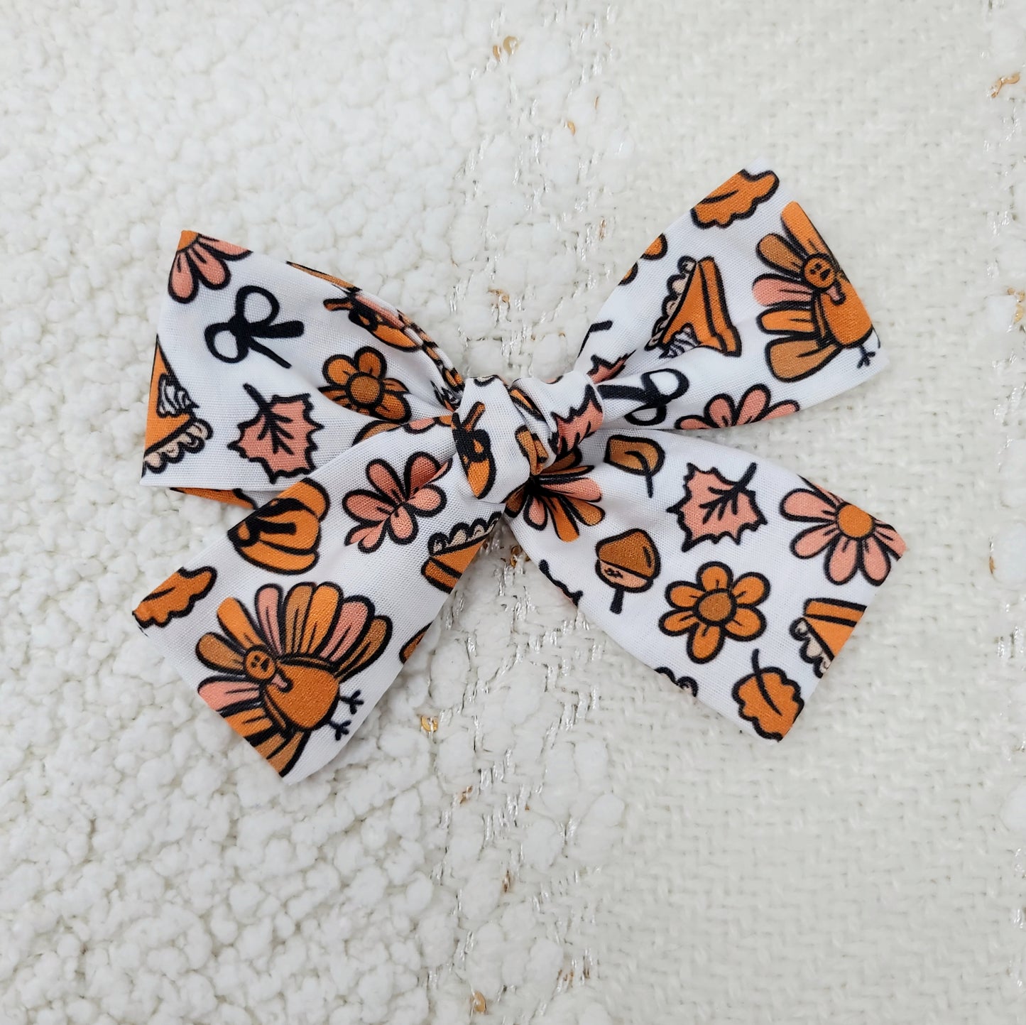 Coquette Thanksgiving Hair Bow