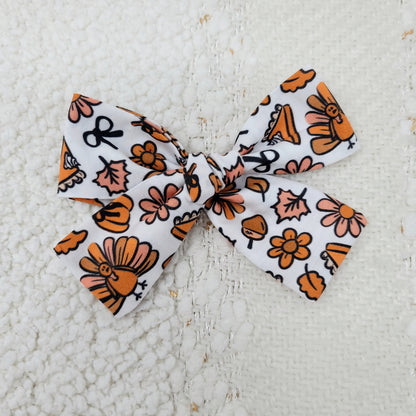 Coquette Thanksgiving Hair Bow