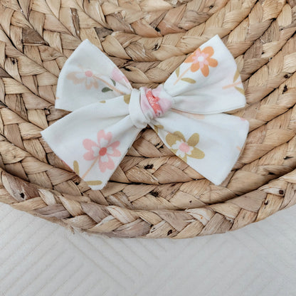 Spring Floral Sailor Hair Bow