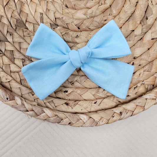 Light Blue Sailor Hair Bow