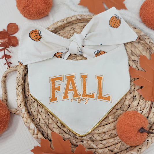 Varsity Fall Vibes Dog Bandana