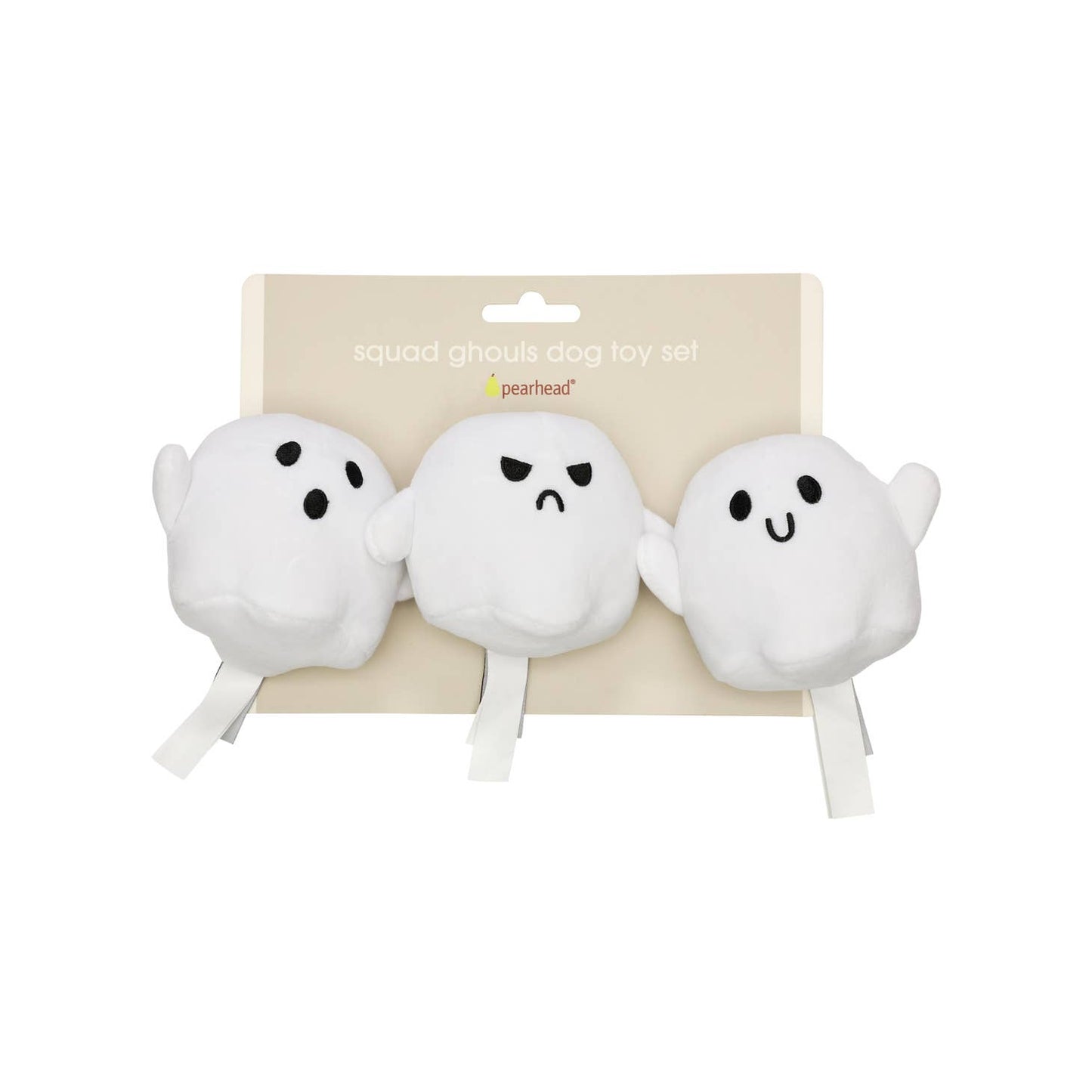 Halloween Ghosts Dog Toys, Set of 3