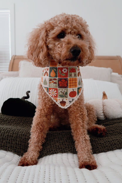 Folky Fall Quilted Bandana