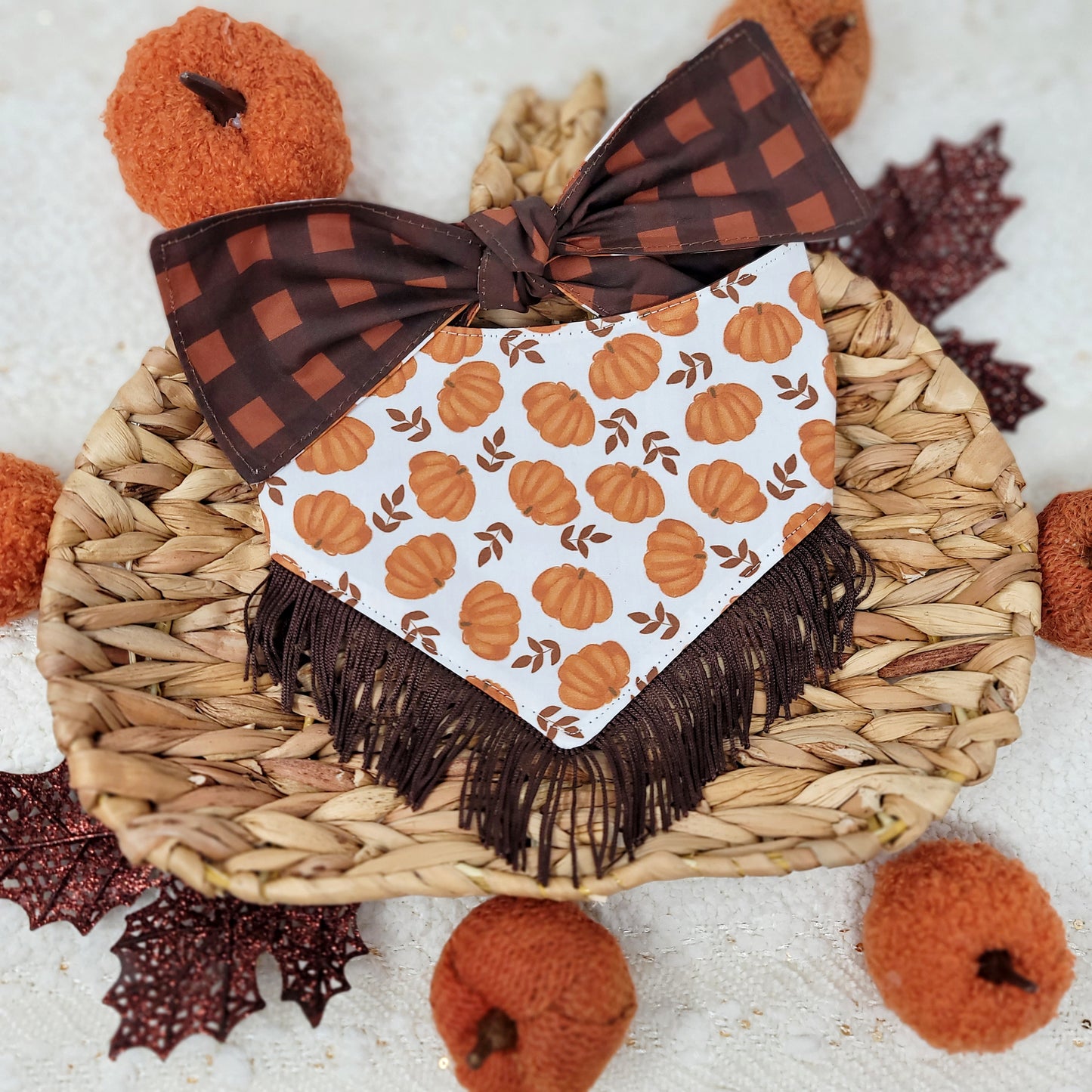 The Great Pumpkin Dog Bandana With or Without Trim