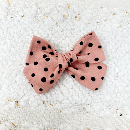 Toad-ally Witchy Polka Dot Matching Hair Bow