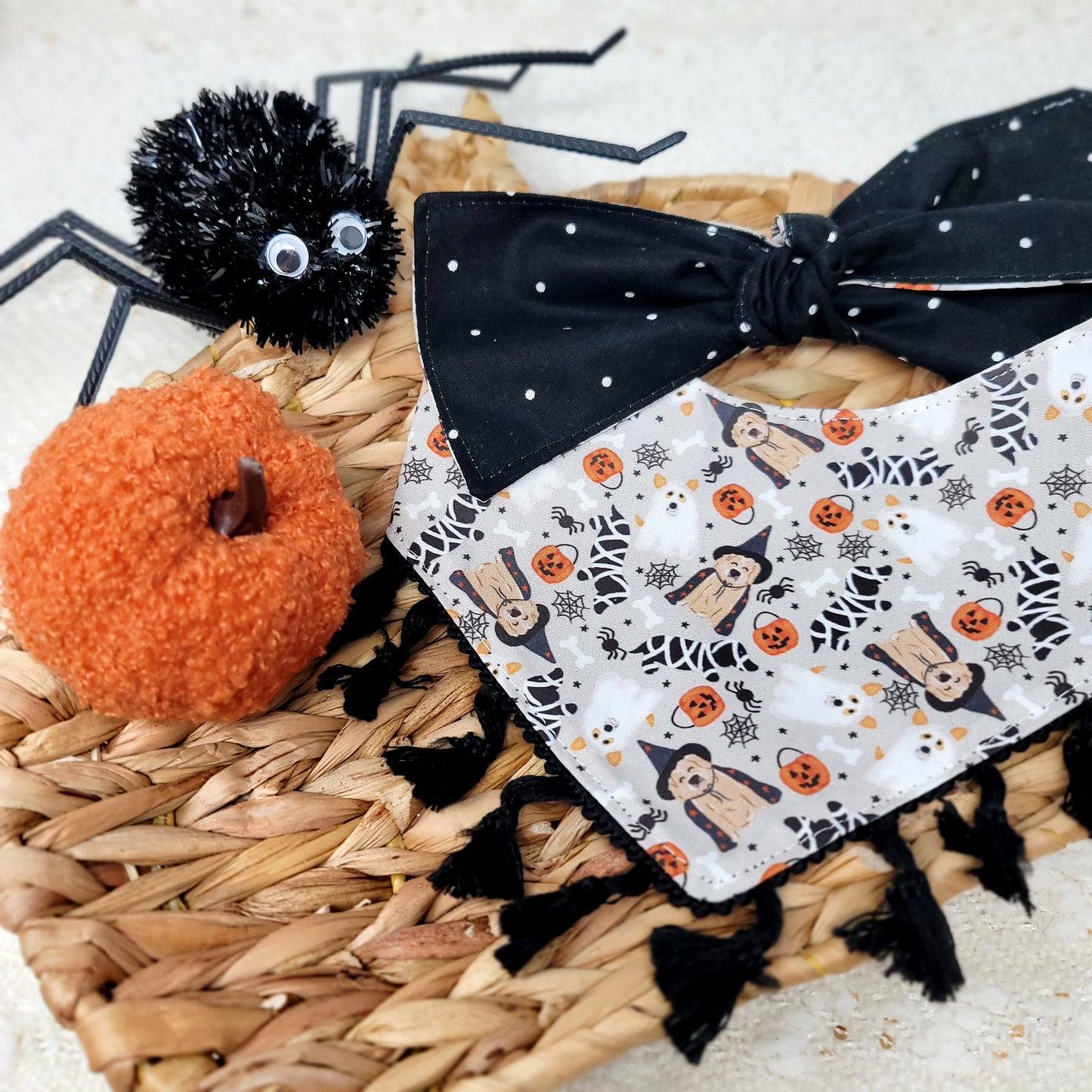 Trick or Treat Pups Dog Bandana With or Without Trim