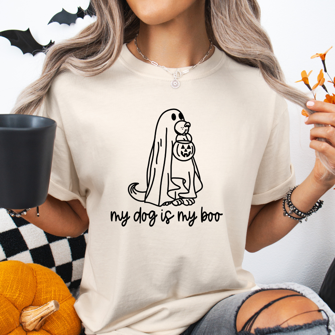 My Dog Is My Boo Comfort Colors Graphic Tee