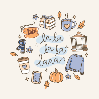La La La La Laa Fall Dog Bandana