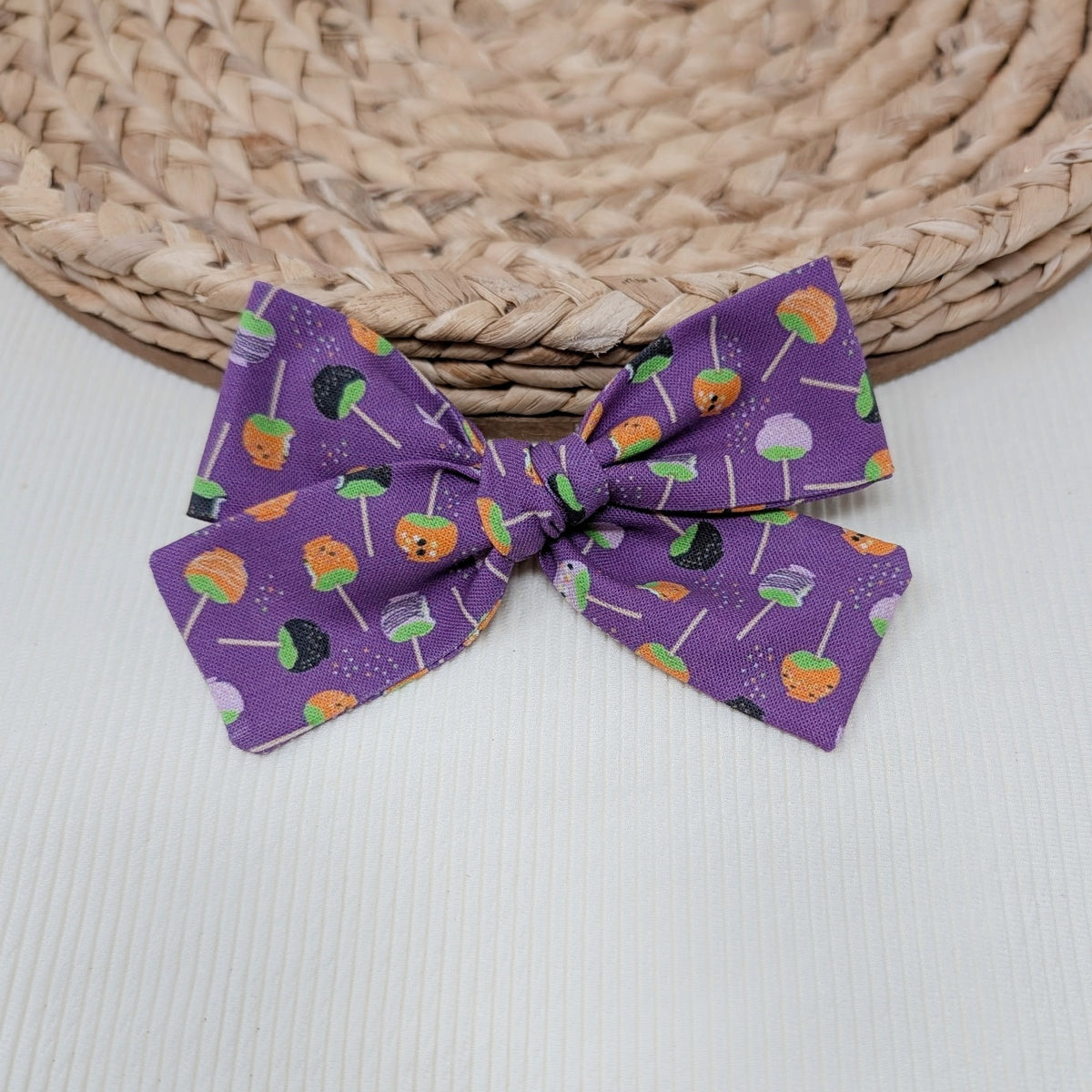 Halloween Candy Apple Hair Bow