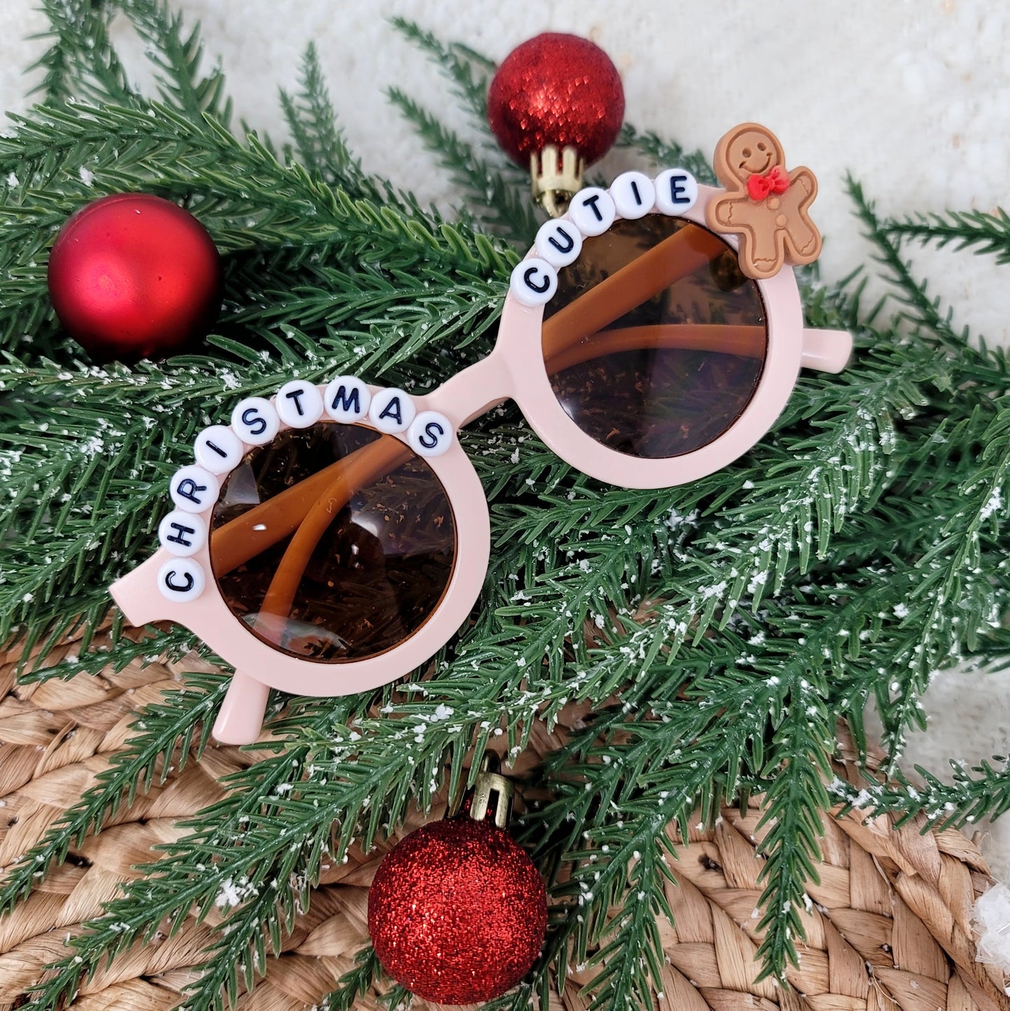 Pink Christmas Cutie Sunglasses