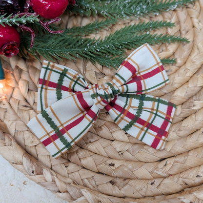 Christmas Plaid Saylor Hair Bow