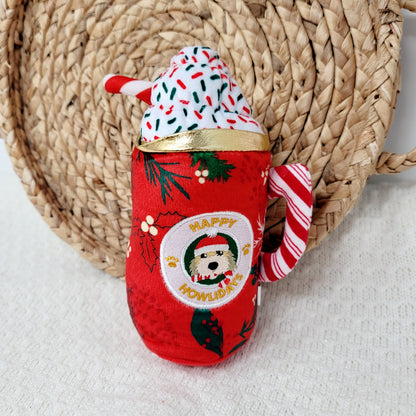 Howliday Cheer Mug Christmas Dog Toy