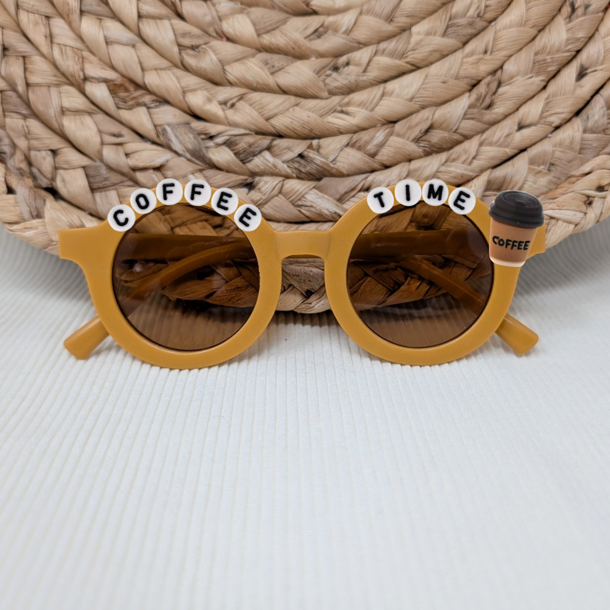 Coffee Time Beaded Sunnies