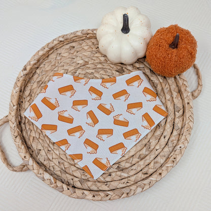 dog bandana with pie print