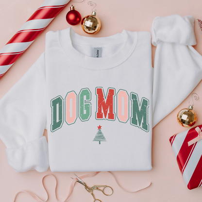 Christmas Dog Mom Crewneck Sweatshirt