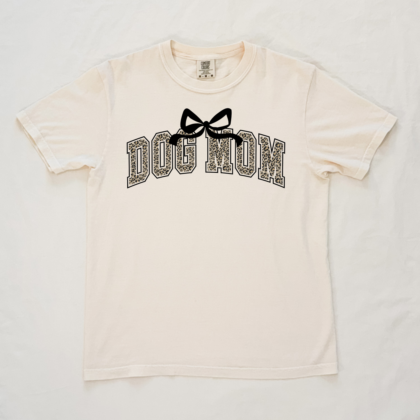 NEW Leopard Print Dog Mom Comfort Colors Graphic Tee