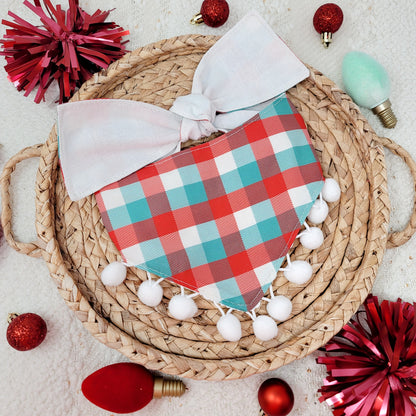 Merry and Bright Dog Bandana With or Without Trim