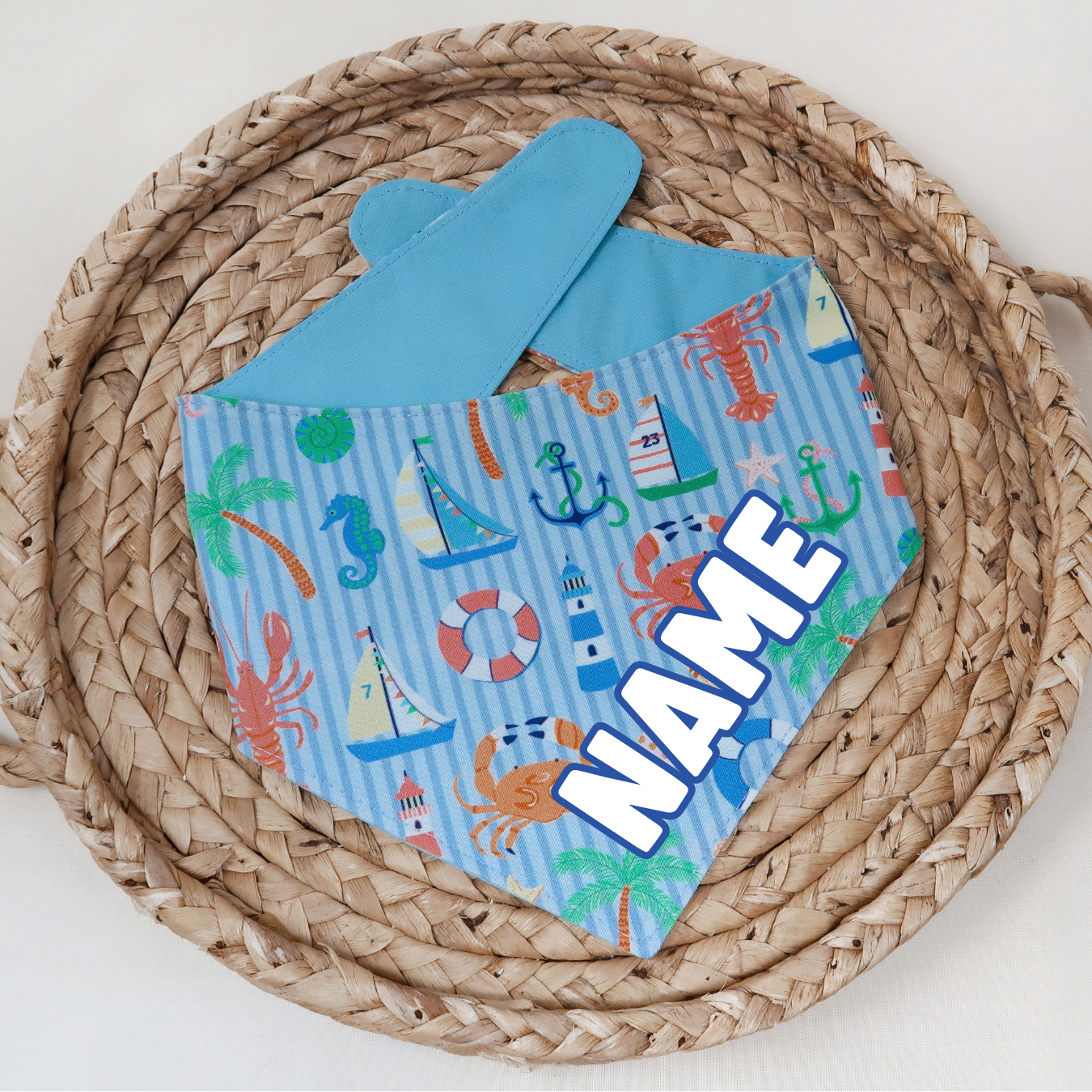 Nautical Seaside Dog Bandana