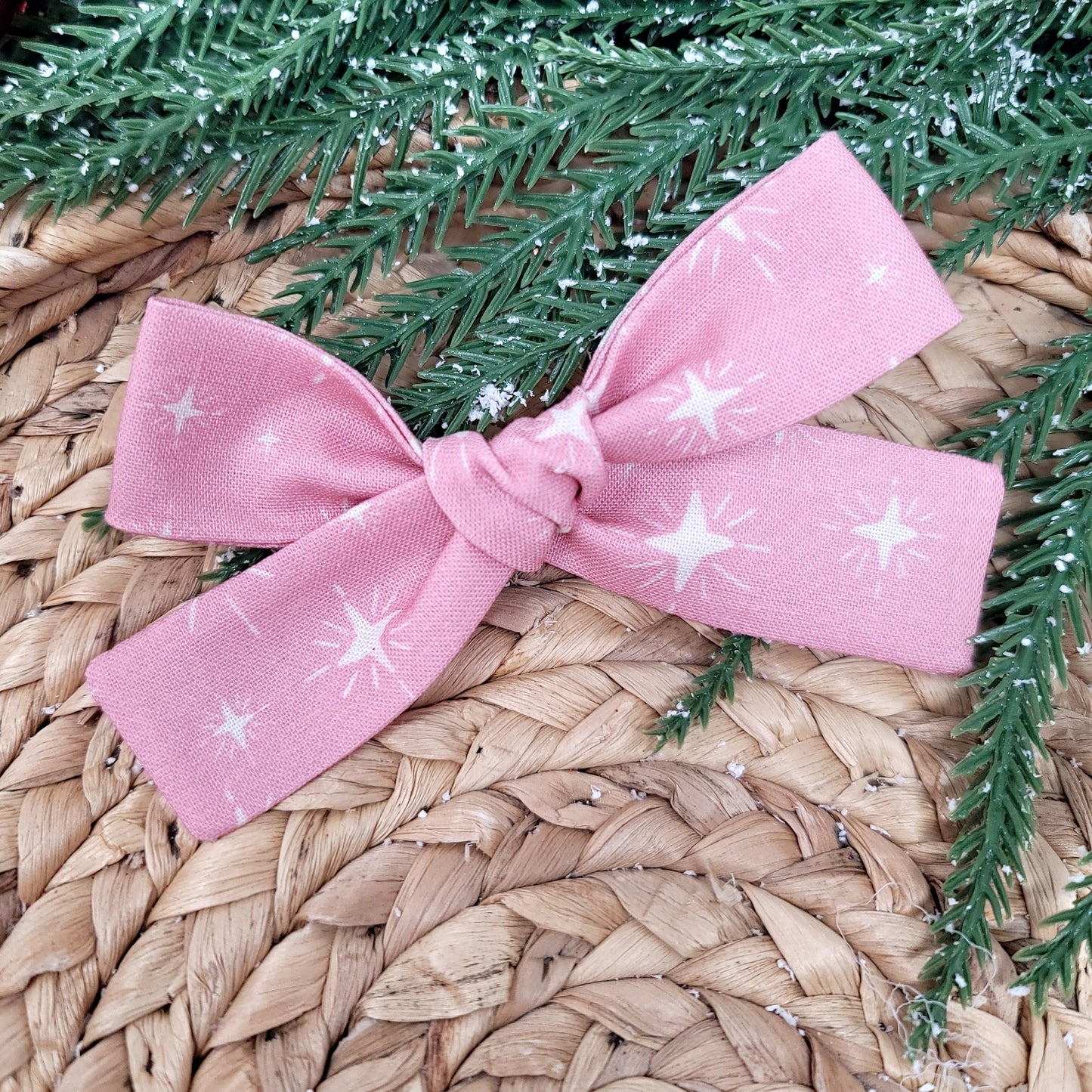 Pinkmas Star Hair Bow