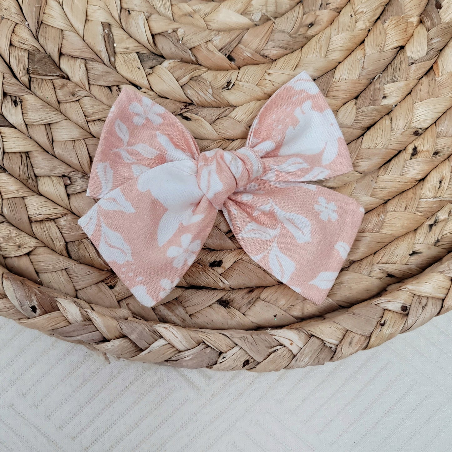 Pink Bunny Sailor Hair Bow