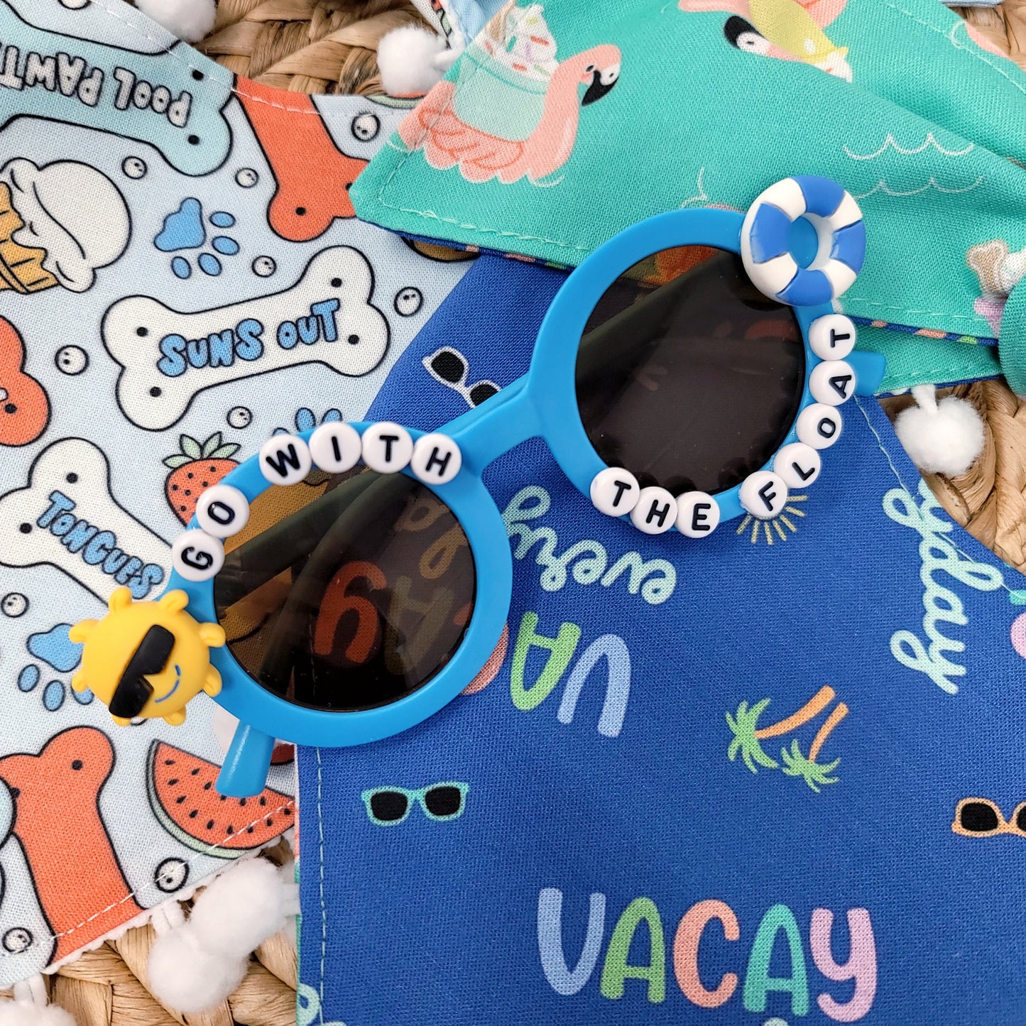 Go With The Float Beaded Sunglasses