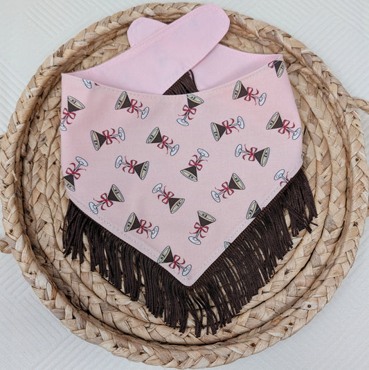 NEW Espresso Martini Snap On Dog Bandana With Trim