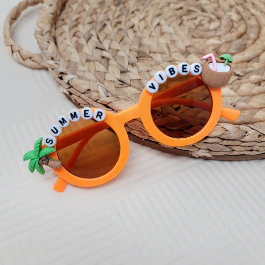 Summer Vibes Beaded Sunglasses