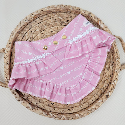 Daddy's Girl Dog Bandana With or Without Ruffle Trim